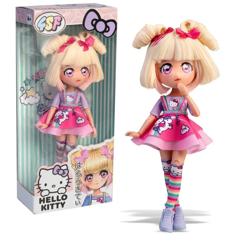 Дитяча лялька "Цукерка Єдиноріг" 4SF Manga Dolls HKTF0400 серії "Hello Kitty" — 4SF Manga Dolls