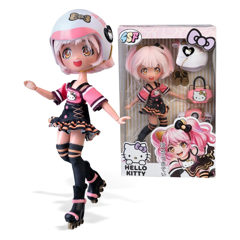 Ігровий набір 4SF MANGA DOLLS серії "Hello Kitty" – ЗОЛОТА РОЛЕР ДІВА  (з аксес.)