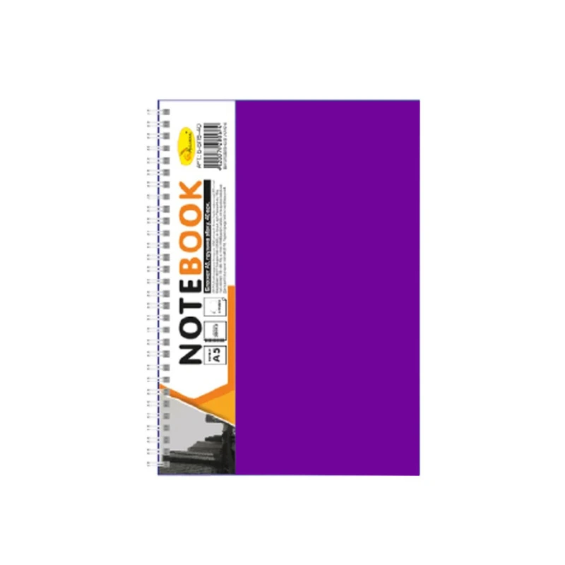 Блокнот А5 Б-БП5-90, 90 листів, 2 розділи Фіолетовий — Апельсин