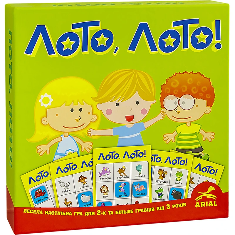 Дитяча настільна гра ЛОТО, ЛОТО! Arial 910374 укр. мовою — Arial