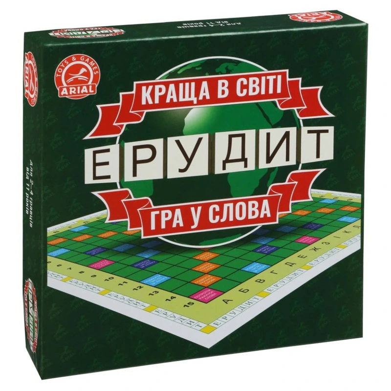 Настільна гра Ерудит. Гра в слова Arial 910107 укр. мовою — Arial