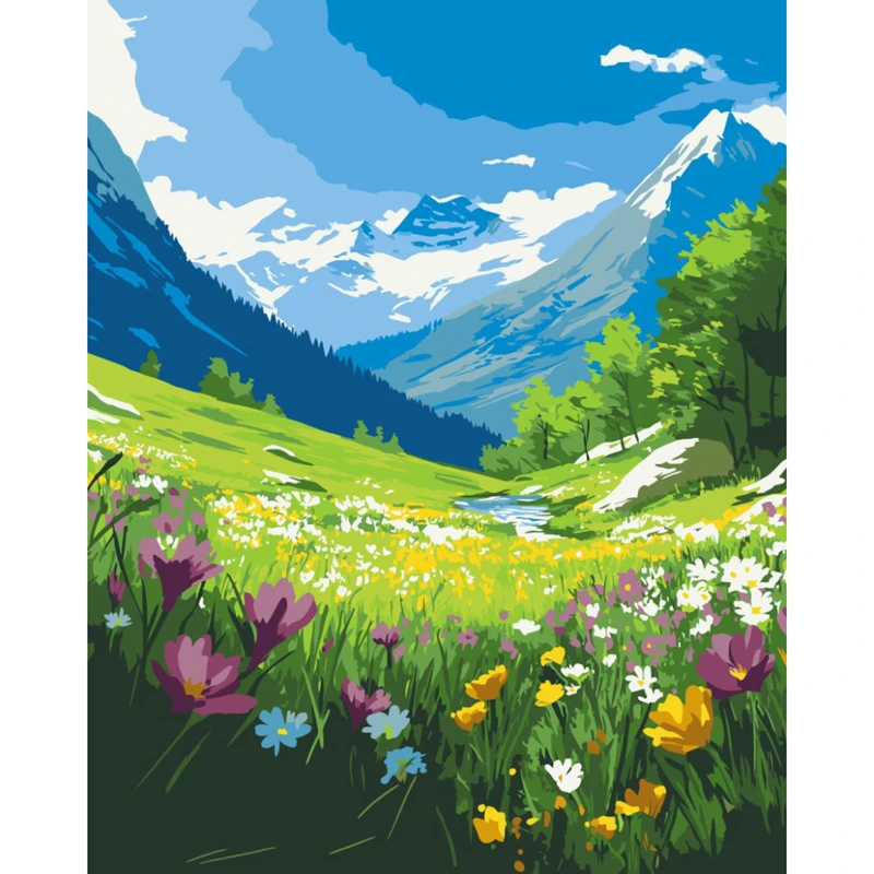 Картина за номерами "Альпійська весна" 11075-AC 40х50 см — Art Craft