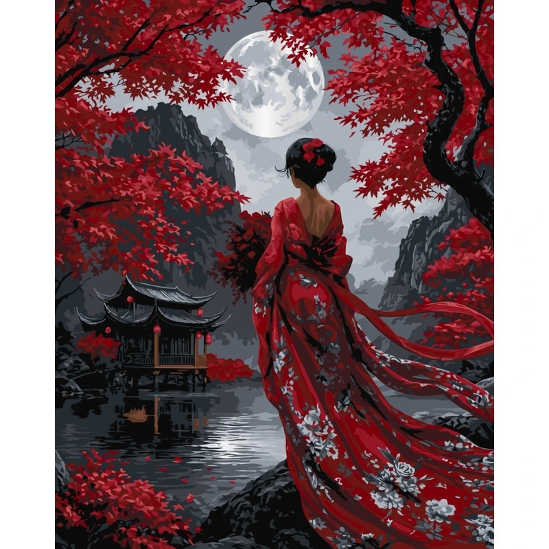 Картина за номерами "Багряна легенда" ©arttem_illustration 10421-AC 40х50 см — Art Craft