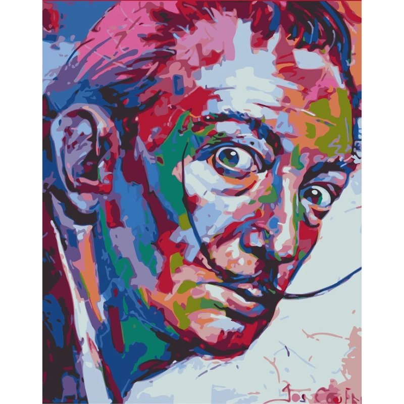 Картина за номерами без підрамника "Сальвадор Далі" Art Craft  10011-ACNF 40х50 см