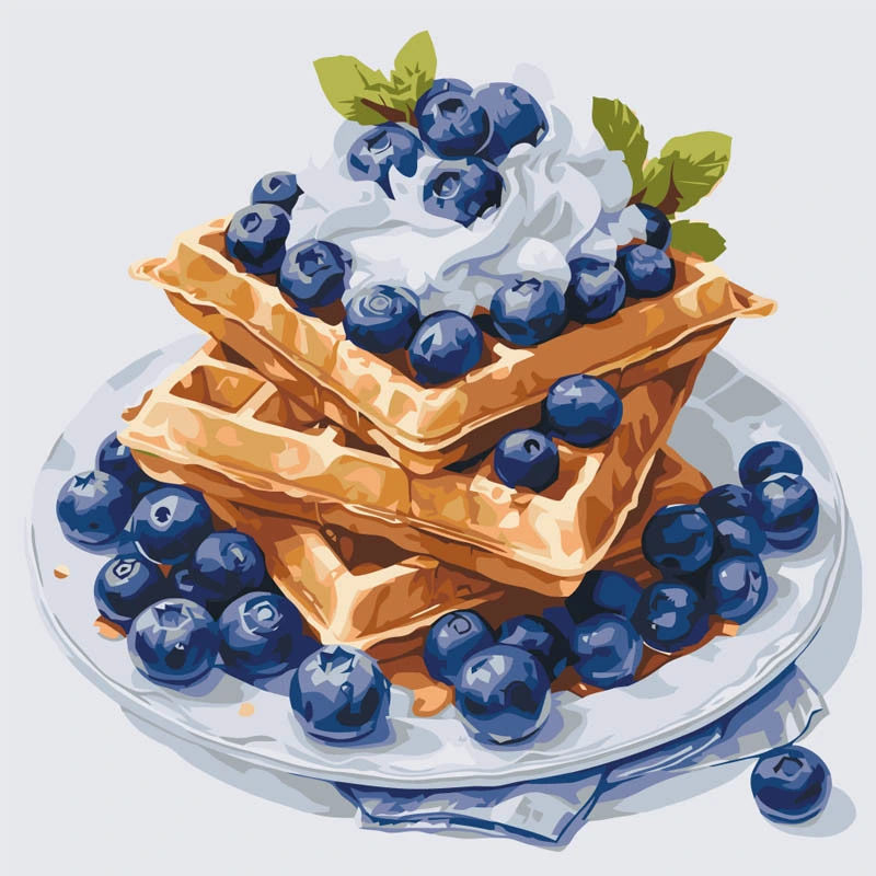 Картина за номерами "Чорничний десерт" 12041-AC 40х40 см