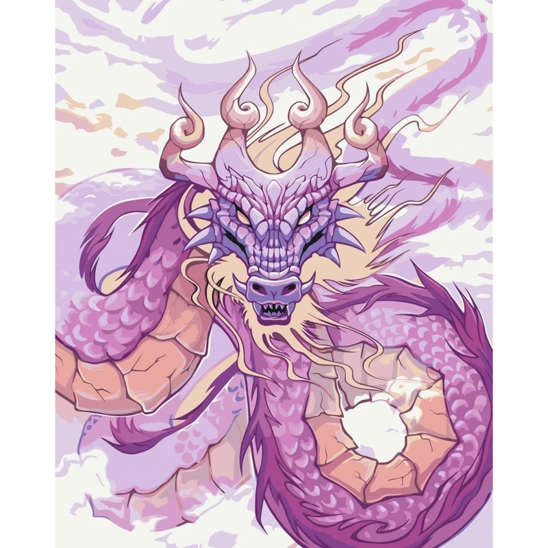 Картина за номерами "Фіолетовий дракон" 16089-AC 40х50 см
