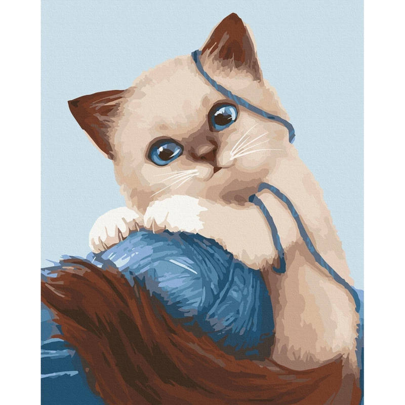 Картина за номерами "Гуйливе кошеня" Art Craft 11673-AC 30х40 см — Art Craft