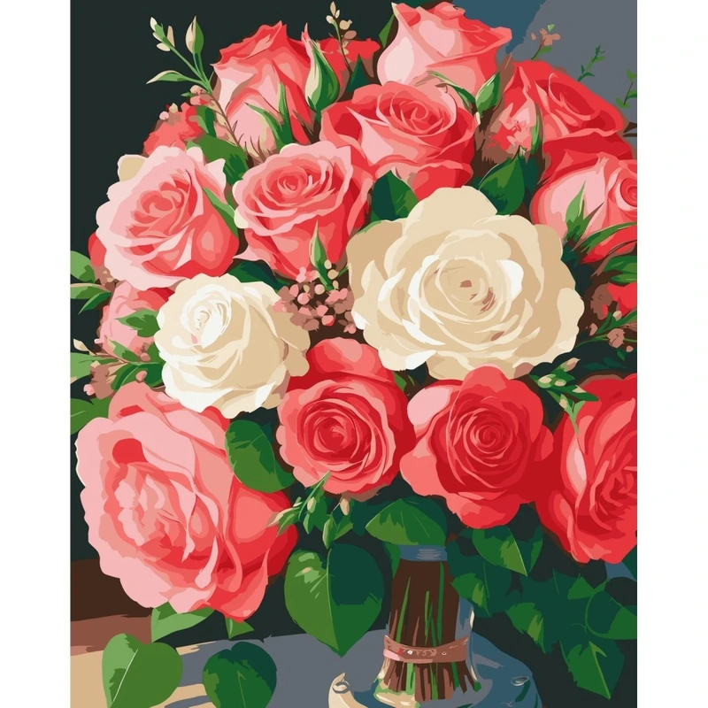 Картина за номерами "Квіти кохання" 13088-AC 40х50 см — Art Craft