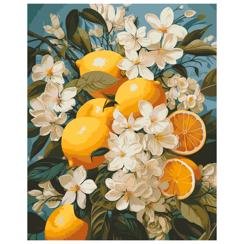 Картина за номерами "Лимонний букет" Art Craft 12043-AC 40х50 см — Art Craft