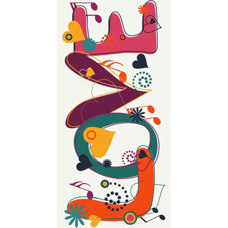 Картина за номерами "LOVE" 16132-AC 40х80 см