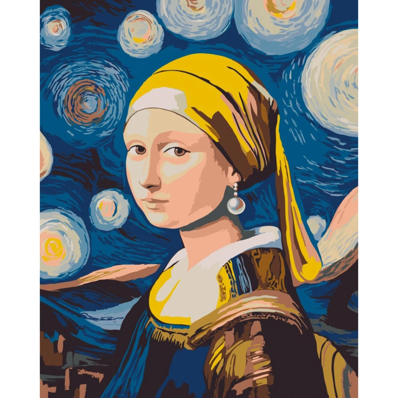 Картина за номерами "Мона з перловою сережкою" ©arttem_illustrations 10181-AC 40x50 см