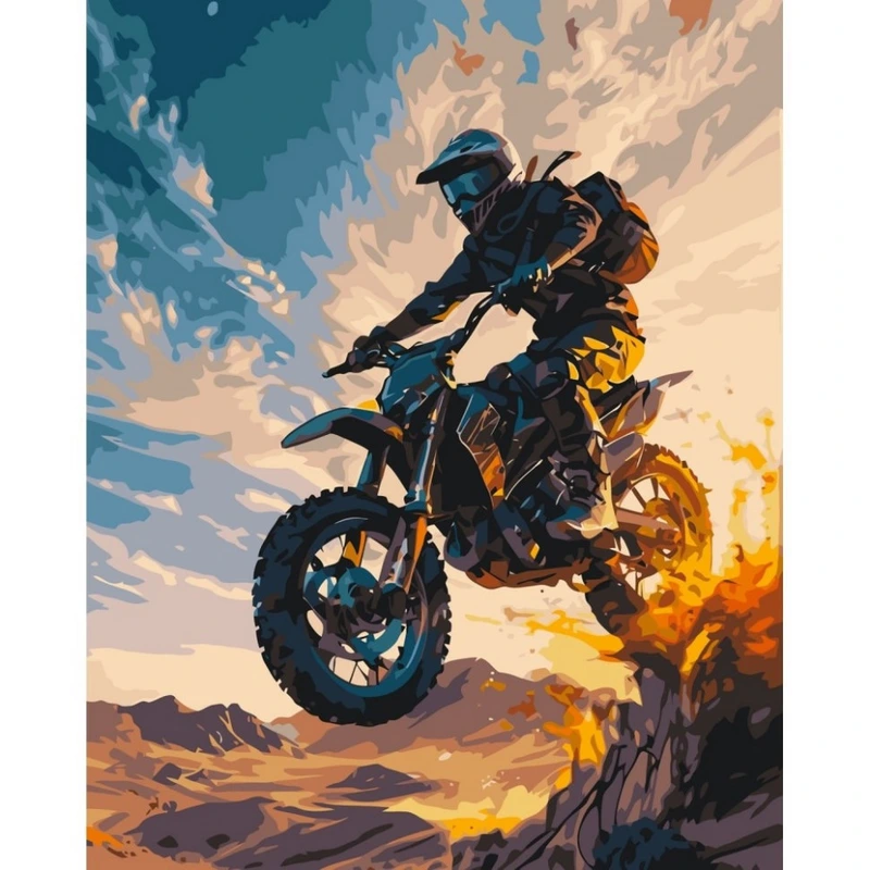 Картина за номерами "Мотоекстрім" 12511-AC 40x50 см — Art Craft