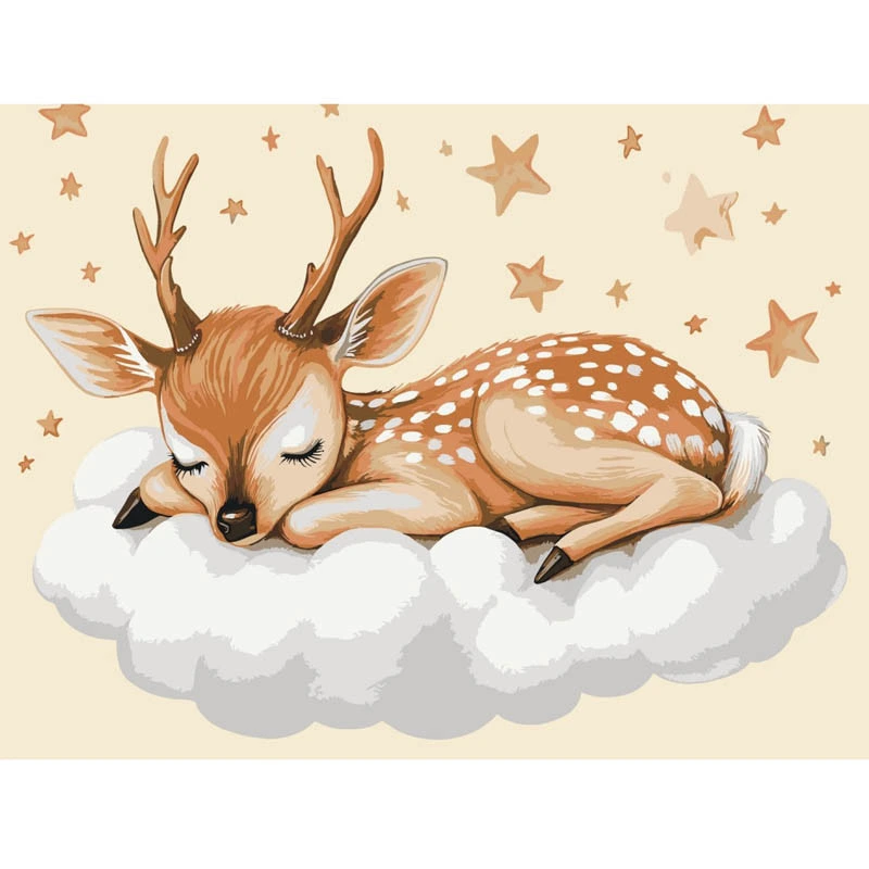 Картина за номерами "Оленятко на хмаринках" 11598-AC 30х40 см — Art Craft