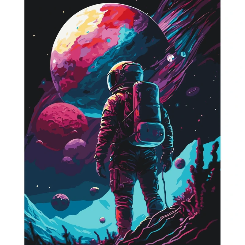 Картина за номерами "Самотній мандрівник" 16506-AC 40х50 см — Art Craft