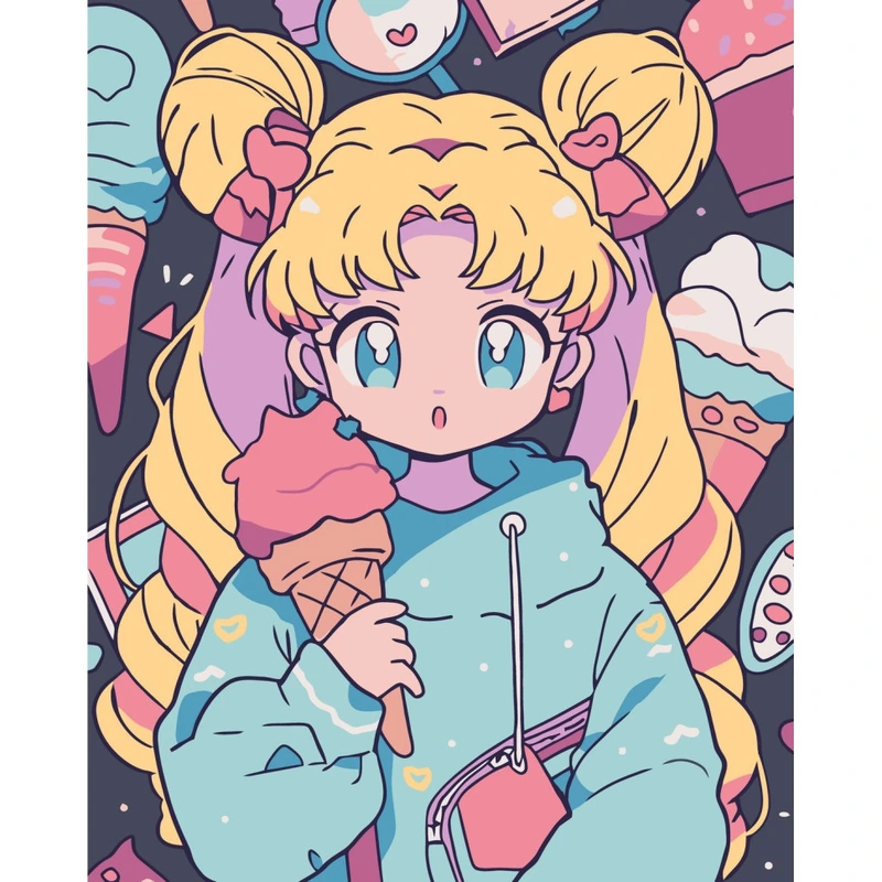 Картина за номерами "Сейлор Мун" 16133-AC 40х50 см — Art Craft