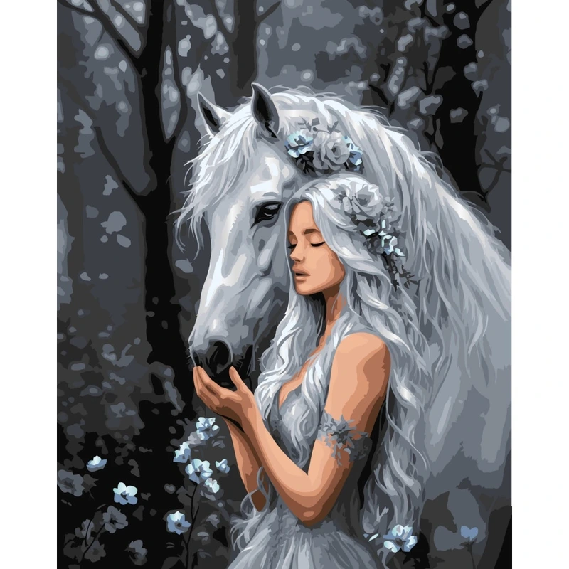 Картина за номерами "Серед срібних тіней" ©arttem_illustration 10420-AC 40х50 см — Art Craft