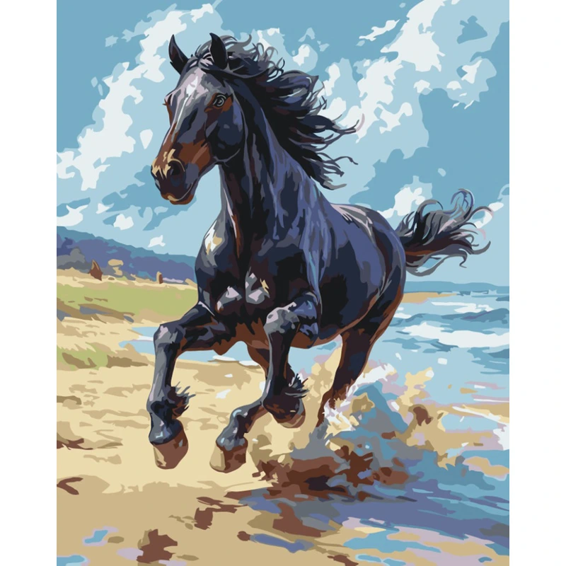 Картина за номерами "Шляхетний скакун" 11703-AC 40х50 см — Art Craft
