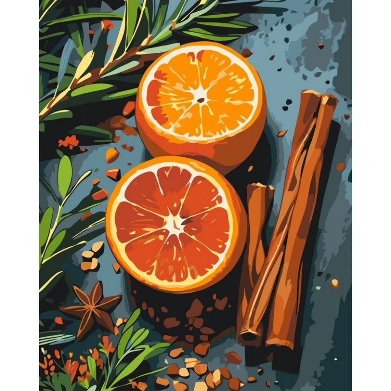 Картина за номерами "Спеції для глінтвейну" 12042-AC 40х50 см