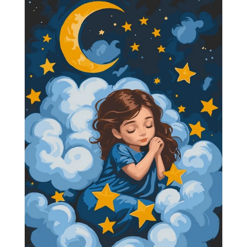 Картина за номерами ArtCraft Спляче янголятко 40х50 см (15589-AC)