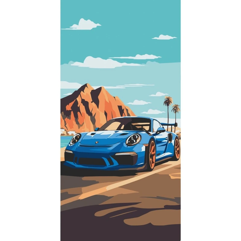 Картина за номерами "Sports car" 12503-AC 40x80 см — Art Craft