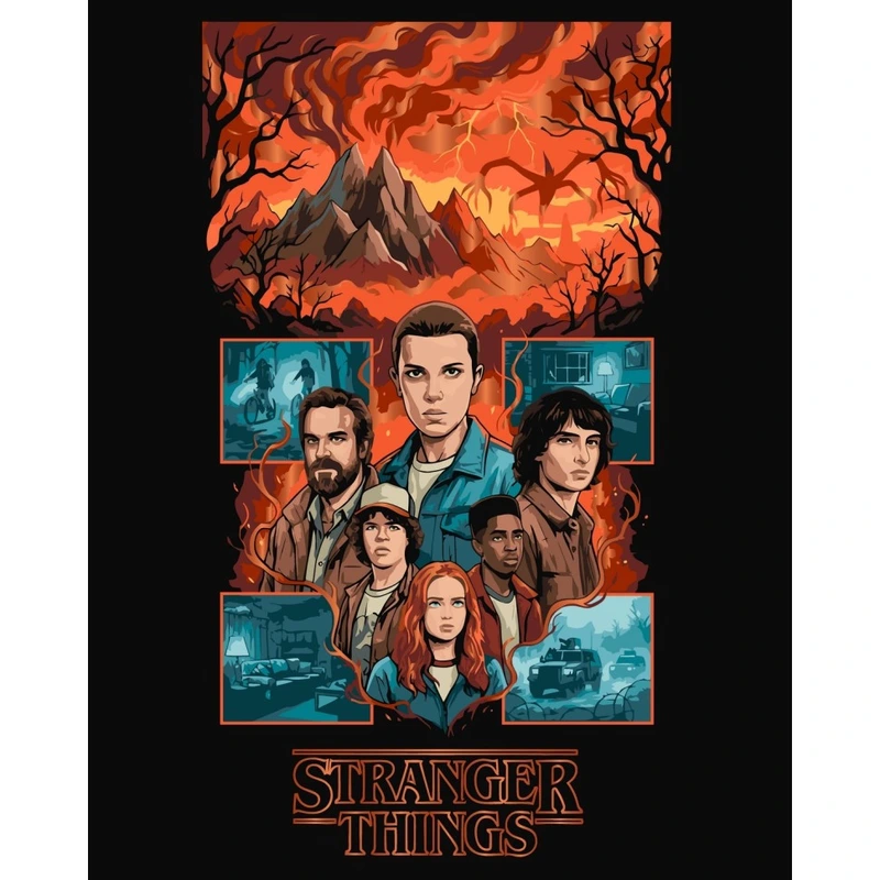 Картина за номерами "Stranger Things: Перед бурею" 16143-AC 40х50 см — Art Craft