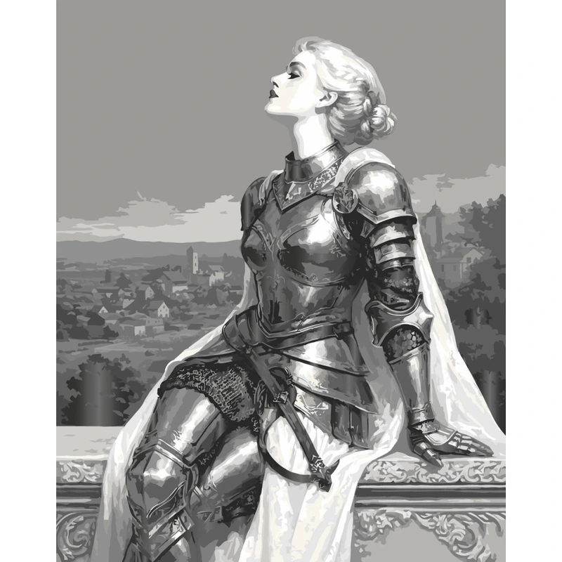 Картина за номерами "Вона, що обрала сталь" 10415-AC з металізованими фарбами 40х50 см — Art Craft