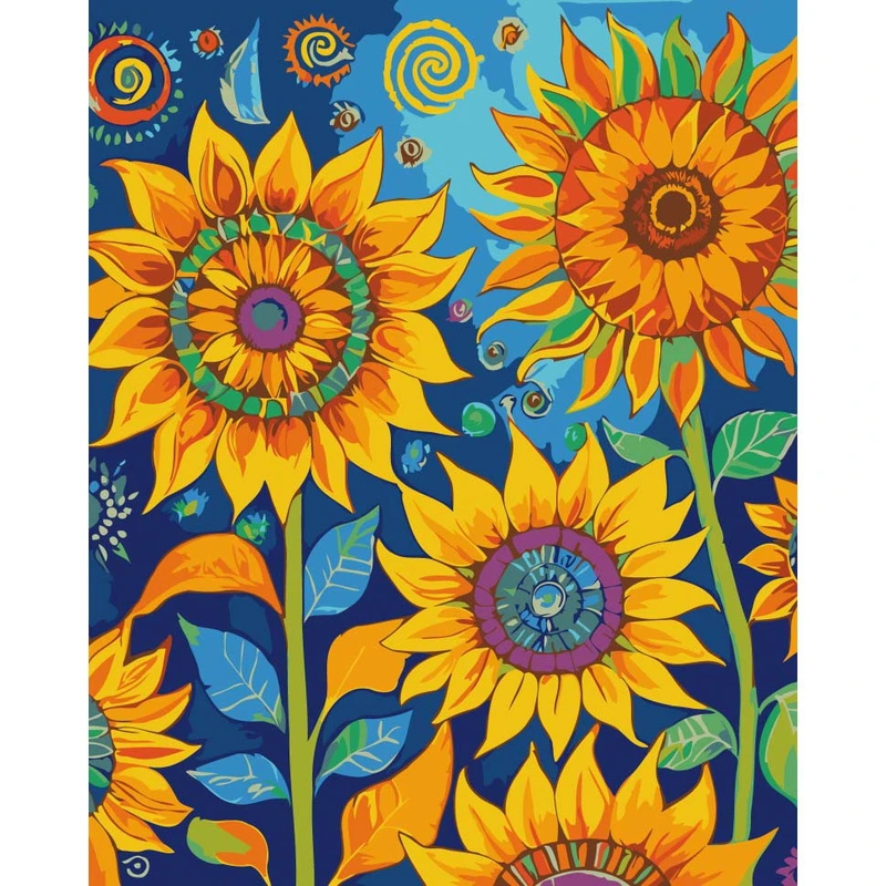 Картина за номерами "Яскраві соняхи" 13152-AC 40х50 см — Art Craft