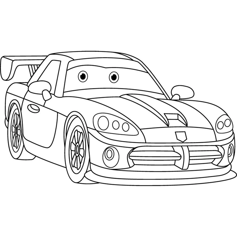 Розпис по полотну "Спортивна машинка" 15119-AC 25х30 см