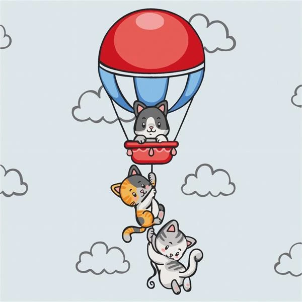 Картина за номерами ArtCraft Кошенята подорожують 30х30 см (15566-AC)