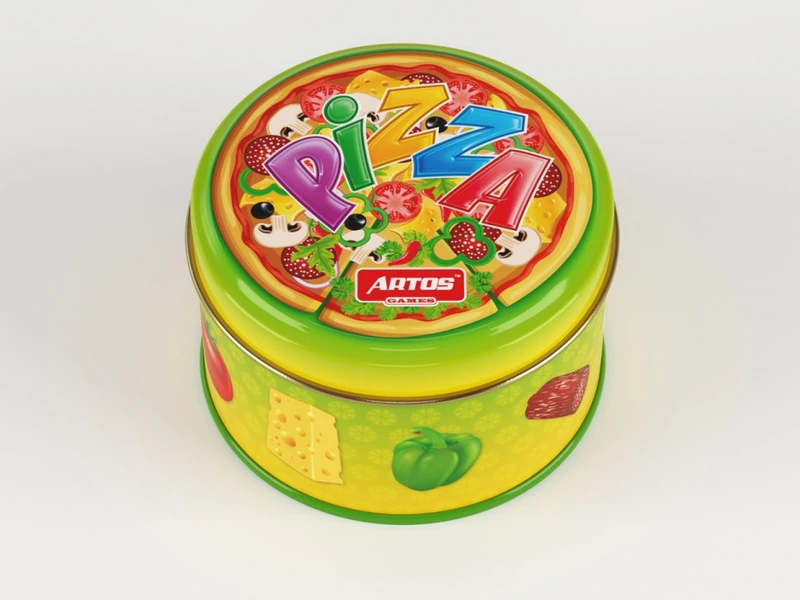 Настільна гра "Піца" 1045, 70 круглих карток — Artos Games