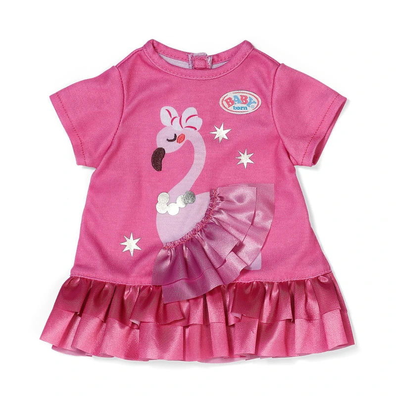 Одяг для ляльки BABY BORN – СУКНЯ З ФЛАМІНГО (43 см) — BABY born