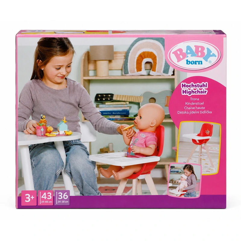 Стільчик для ляльки BABY BORN – ЧАС ГОДУВАННЯ — BABY born