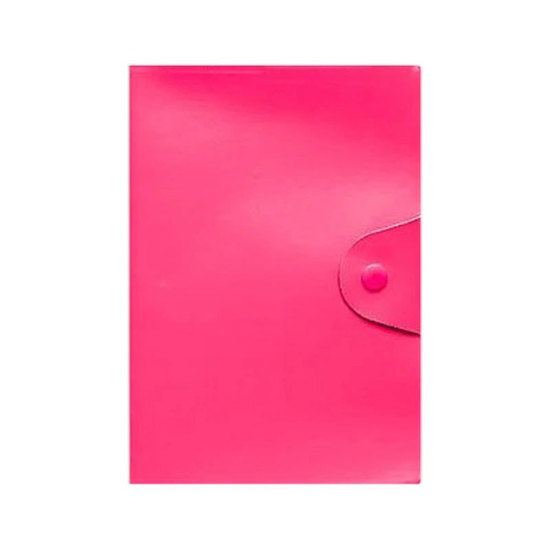 Блокнот А5 на кнопці 5902-3X клітинка 80 аркушів 14х21 см Рожевий — Bambi