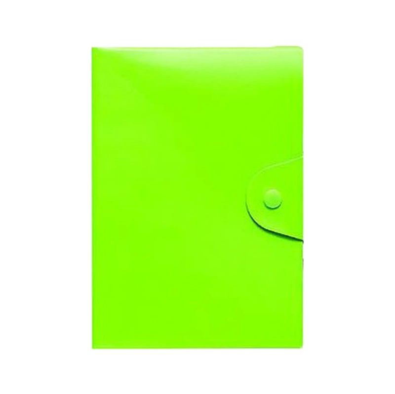 Блокнот А6 на кнопці 5901-3Х клітинка 80 аркушів 11х16 см Зелений — Bambi