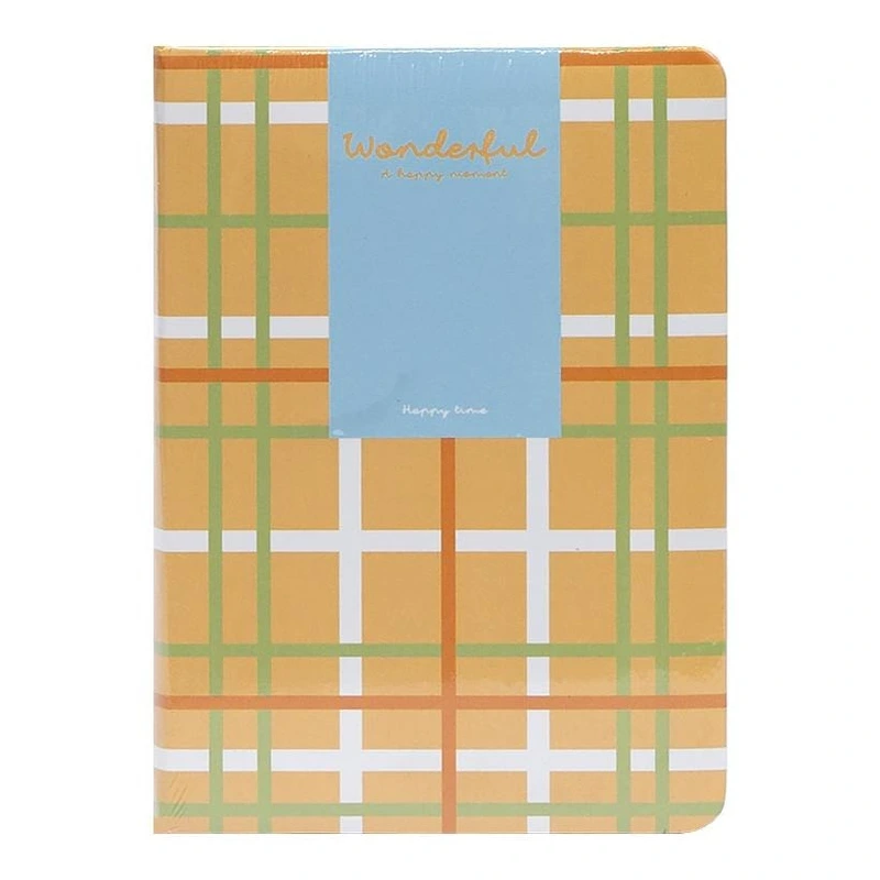 Блокнот A6 "Wonderful" 6701-1 твердий перепліт, 2 закладки та 2 гумки для ручок 80 аркушів 10х14,5 см Помаранчевий — Bambi