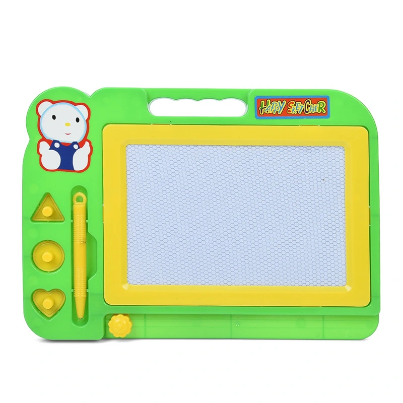 Дитяча дошка для малювання 200H(Green) 3 печатки, ручка-стилус — Bambi