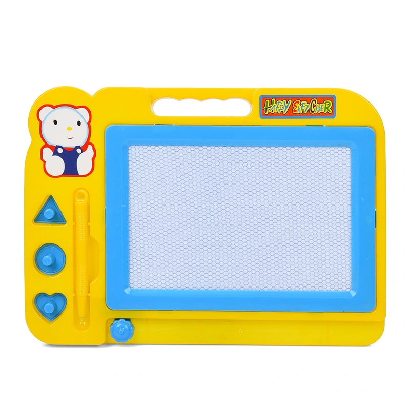 Дитяча дошка для малювання 200H(Yellow) 3 печатки, ручка-стилус — Bambi