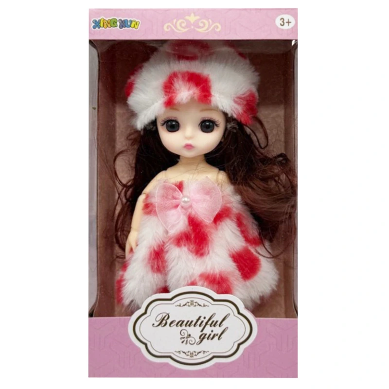 Дитяча іграшкова лялька 1361-10 шарнірна, розмір 15 см