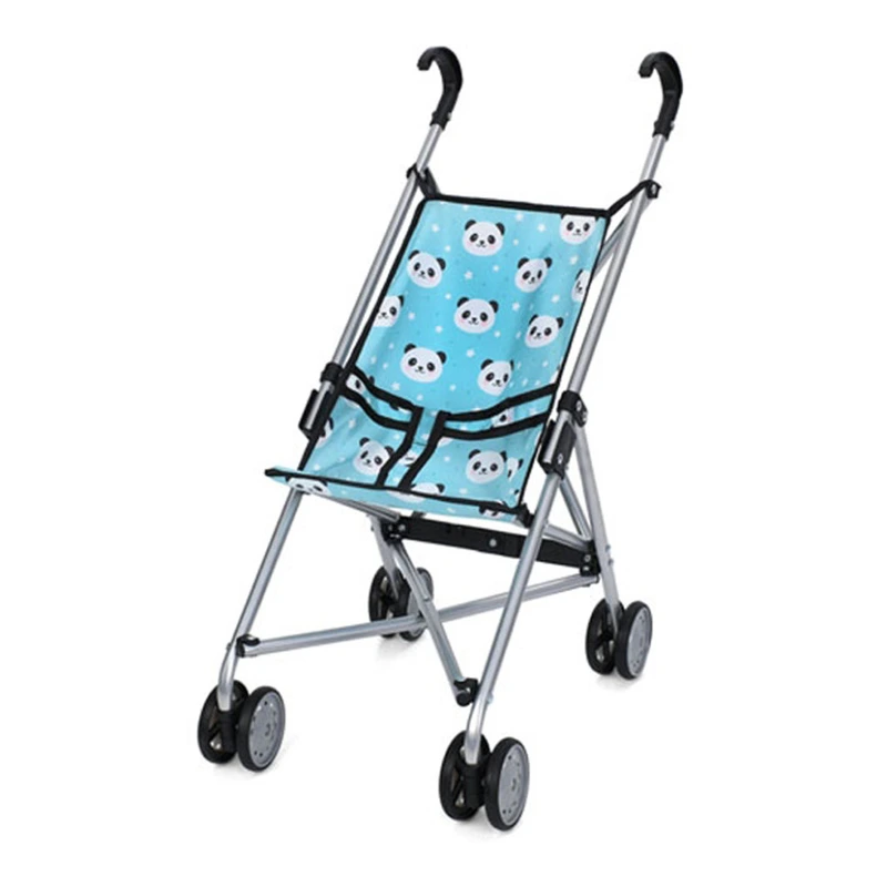 Дитяча коляска для ляльок "Пандочка" 9302 W-25 прогулянкова, складна — Bambi