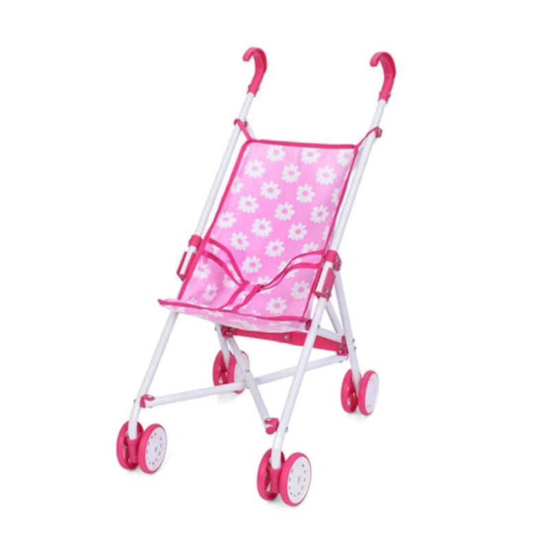 Дитяча коляска для ляльок "Ромашка" 9302 W-24 прогулянкова, складна — Bambi