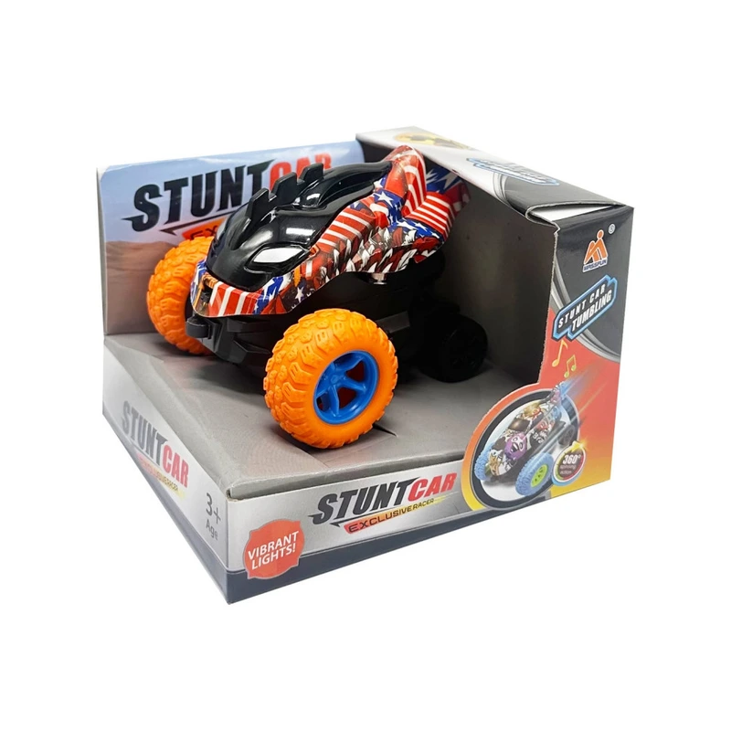 Дитяча трюкова машинка FL-20610C(Orange) інерційна, 11 см, оберт на 360°