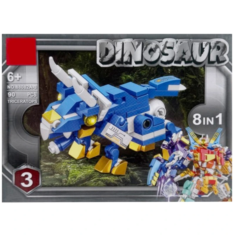 Дитячий конструктор "Dinosaur" 88082A-3, 90 деталей — Bambi