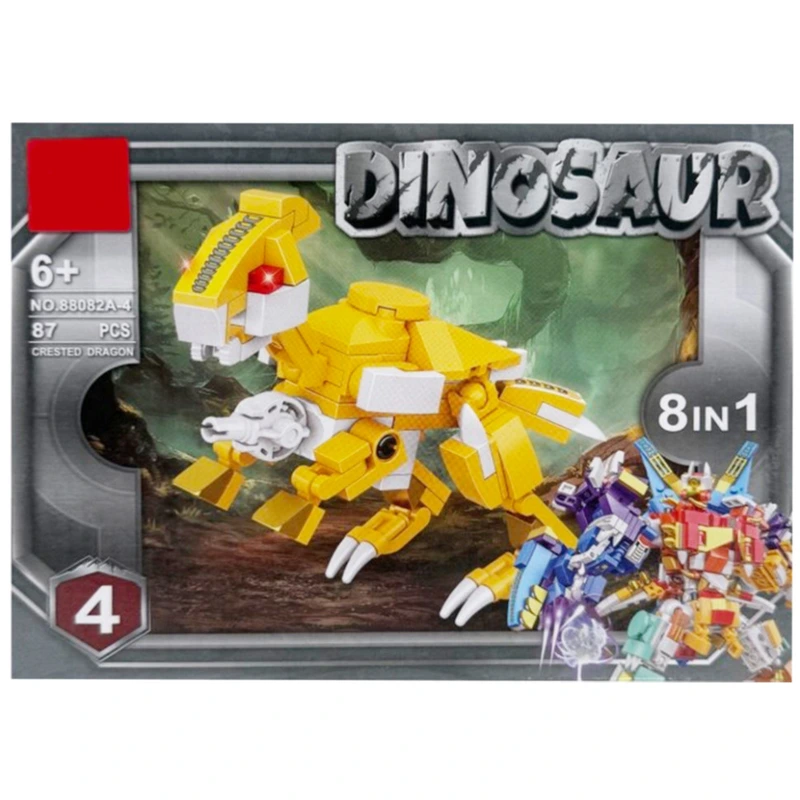 Дитячий конструктор "Dinosaur" 88082A-4, 87 деталей — Bambi