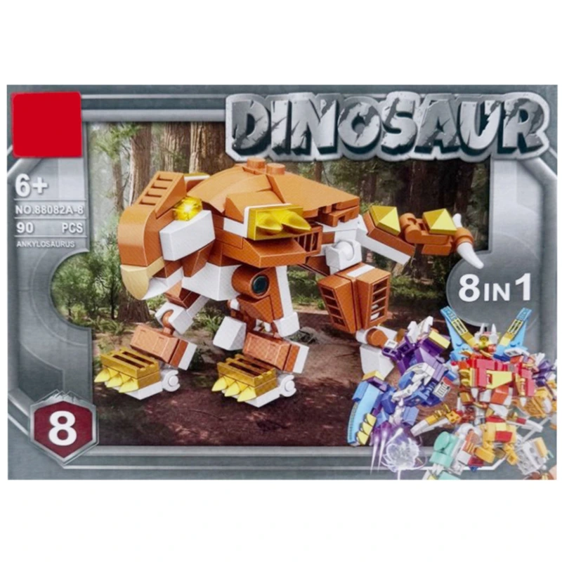 Дитячий конструктор "Dinosaur" 88082A-8, 90 деталей — Bambi