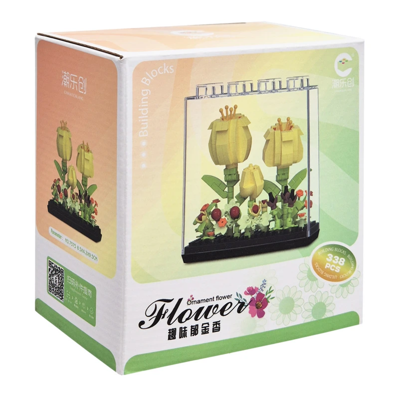 Дитячий Конструктор Ornament Flower 7375 у колбі, 338 деталей — Bambi