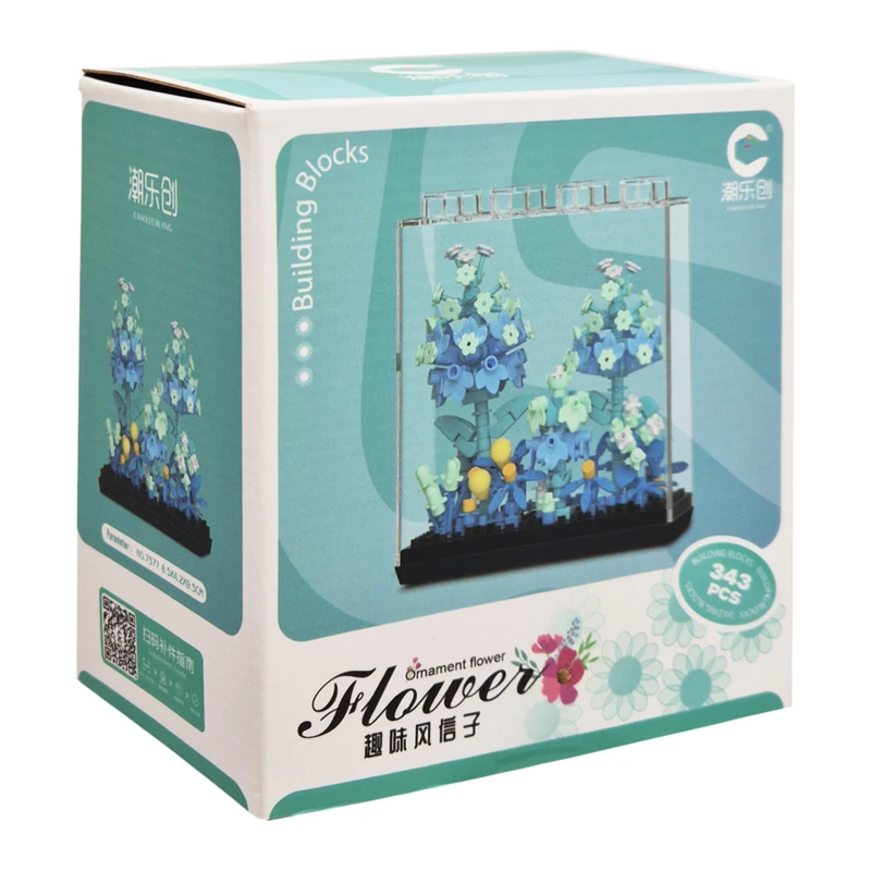 Дитячий Конструктор Ornament Flower 7377 у колбі, 343 деталі — Bambi