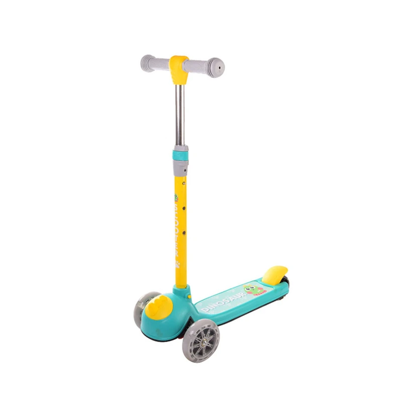 Дитячий самокат Bambi SC21011 PU колеса зі світлом Зелений — Bambi