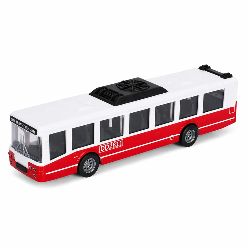 Іграшковий інерційний Автобус 6334(Red) гумові колеса, 16 см — Bambi