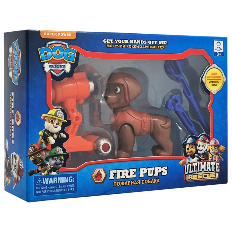 Ігрова фігурка героя "Щенячий патруль" PH228(Brown) механічна гармата, 2 снаряди — Bambi