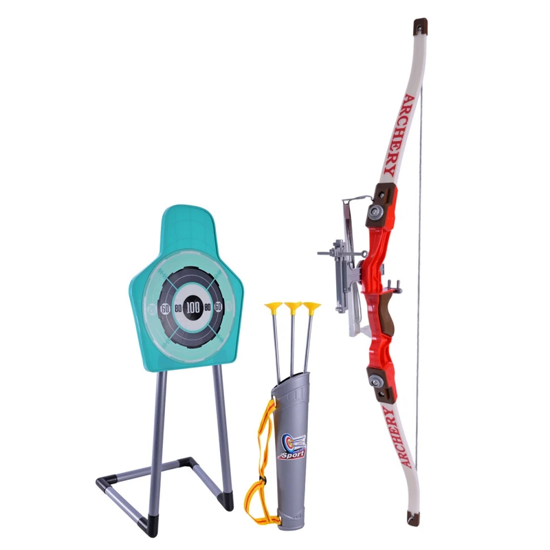 Ігровий набір Лук з мішенню 801D сагайдак, 3 стріли на присосках — Bambi